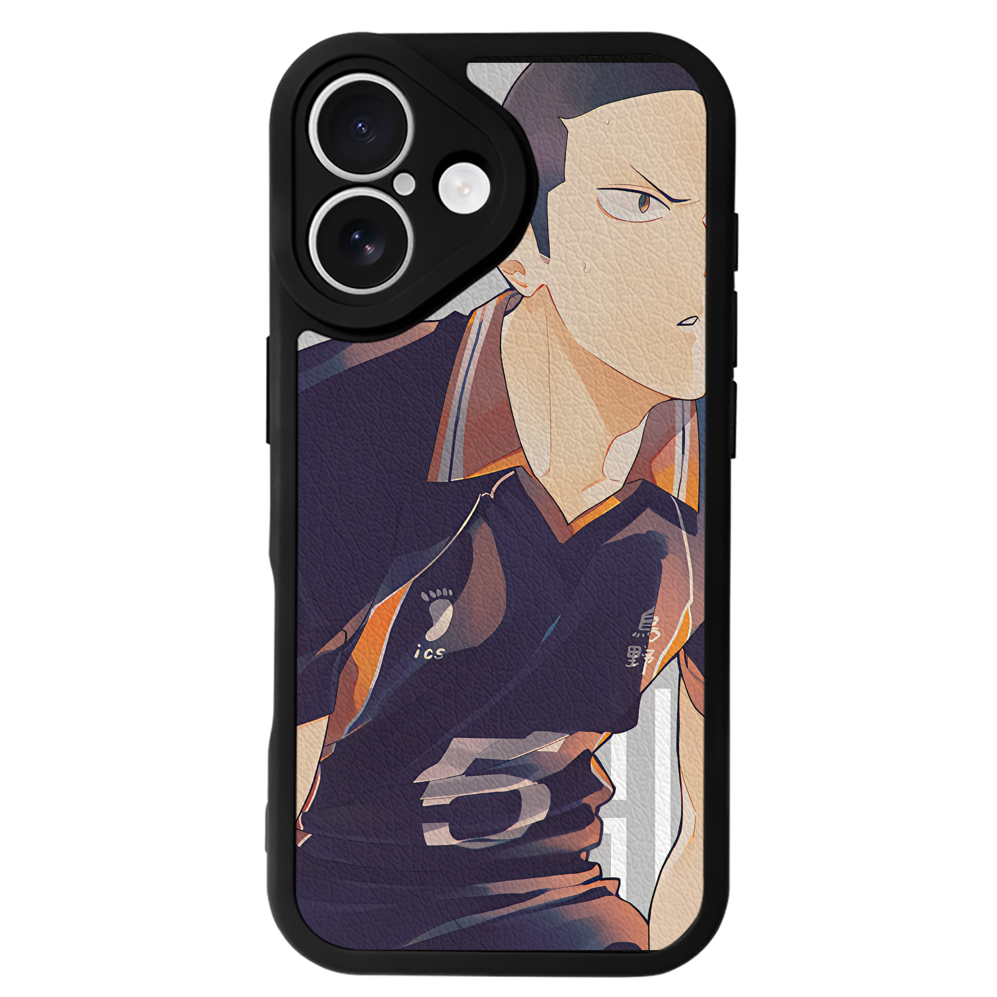 （画像用） ハイキュー!! Haikyu!! 【iPhone 16シリーズ対応】シリコンスマホケース（レザー調） 材質：シリコン